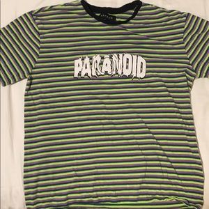 Paranoid shirt from pacsun